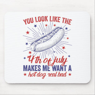 Mousepad Parece Que 4 De Julho Me Faz Querer Um Cachorro Qu