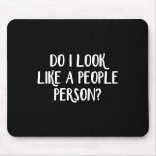 Mousepad Pareço uma pessoa que gosta de gente - Preto - Uni