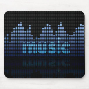 Mousepad Parede da onda da música do equalizador de Digita