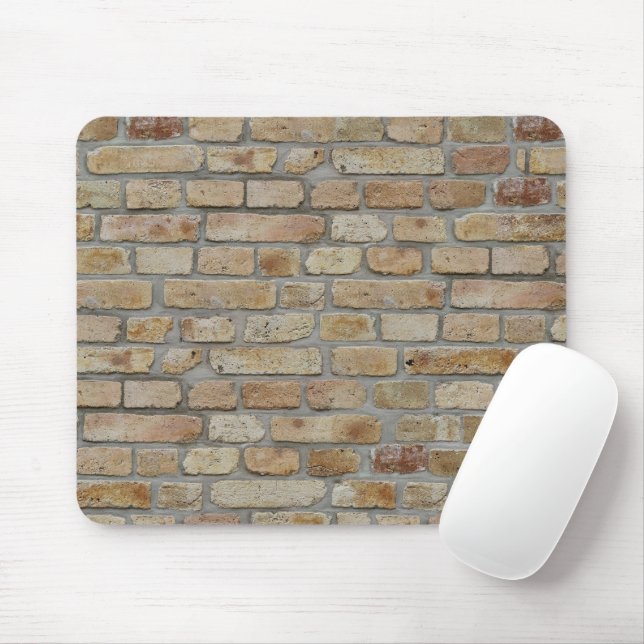 Mousepad Parede de Tijolo Marrom um Design Inovador  (Com mouse)