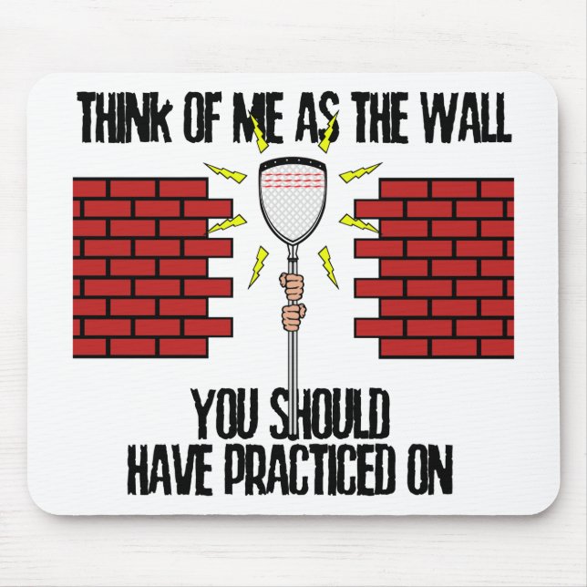 Mousepad Parede do Goalie do Lacrosse (Frente)