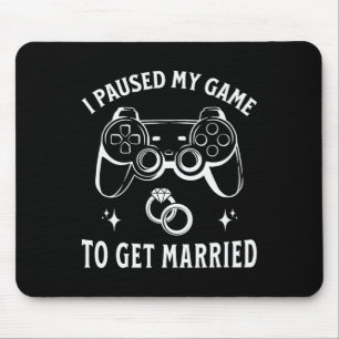 Mousepad Parei Meu Jogo Para Casar Engraçado Dia De Casamen