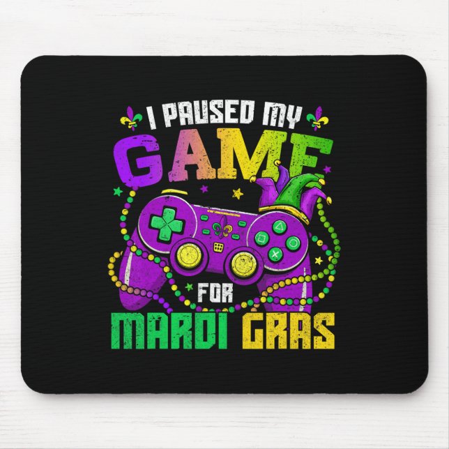 Mousepad Parei Meu Jogo Para Estar Aqui Miçangas De Jogo De (Frente)