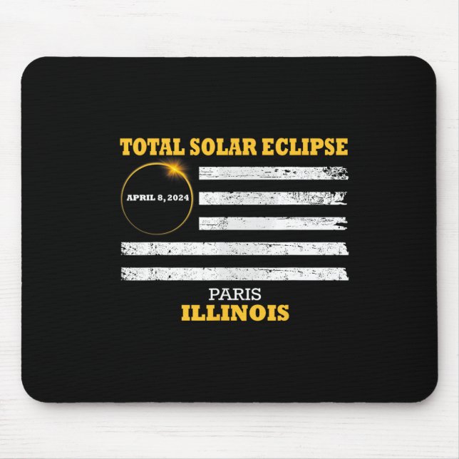 Mousepad Paris 2024 Eclipse Solar 2024 040824 (Frente)