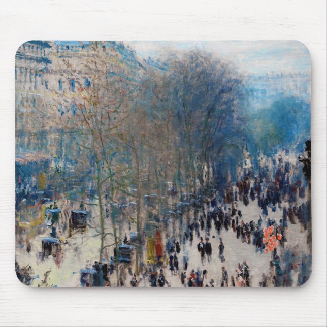 Mousepad Paris Boulevard, Claude Monet (Frente)