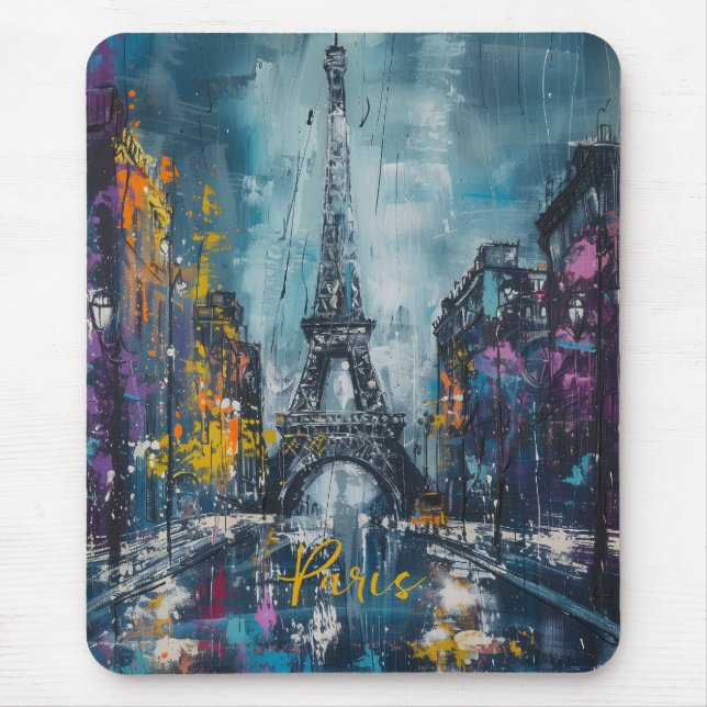 Mousepad Paris Fashion Night (Frente)