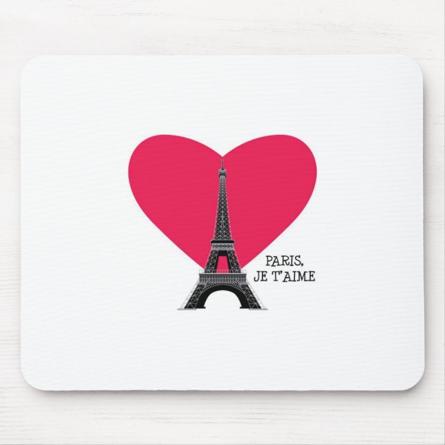 Mousepad Paris, Je T'Aime (Frente)