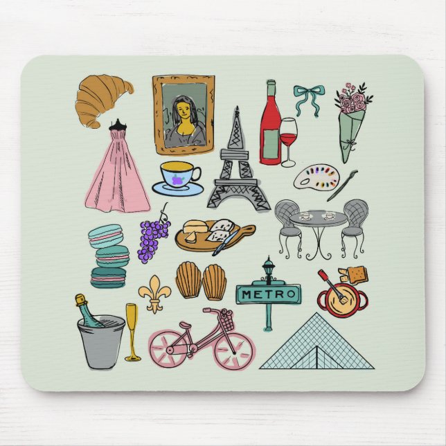Mousepad Paris Romântica (Frente)