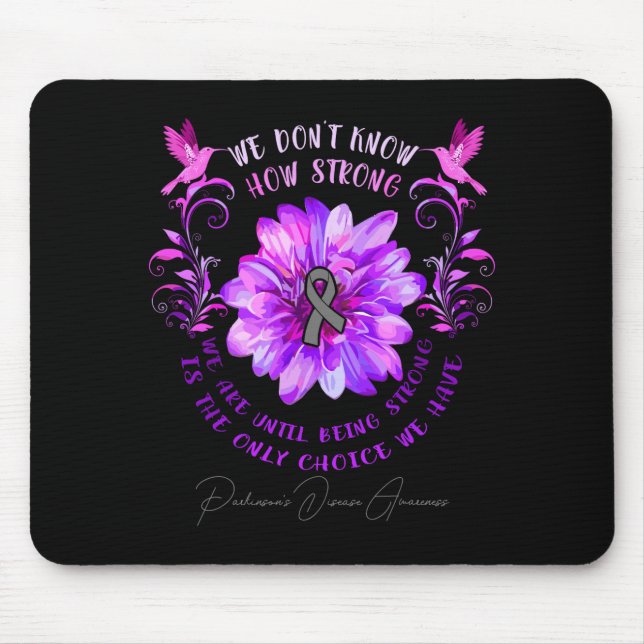 Mousepad Parkinsons Disease Awareness Flower We Dont Know  (Frente)