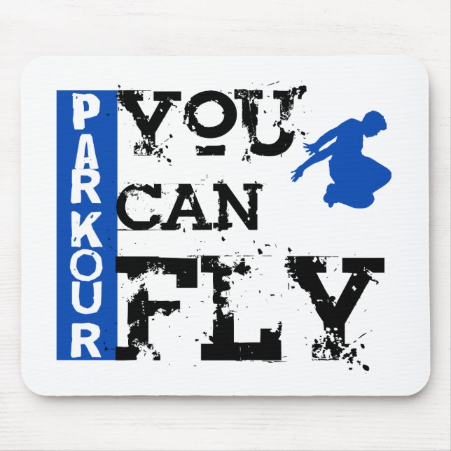 Mousepad Parkour - você pode voar (Frente)