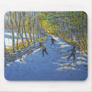 Mousepad Parque amarelo 2012 de Allestree das árvores