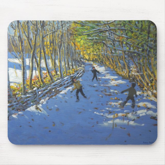 Mousepad Parque amarelo 2012 de Allestree das árvores (Frente)