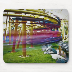 Mousepad parque de diversões de porta copos rolante