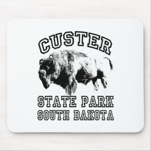 Mousepad Parque Estadual de Custer Dakota do Sul Búfalo Nat