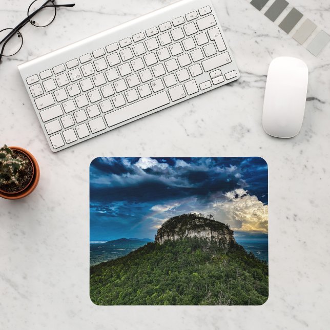 Mousepad Parque Estadual do Pilot Mountain NC | após tempes (Criador carregado)