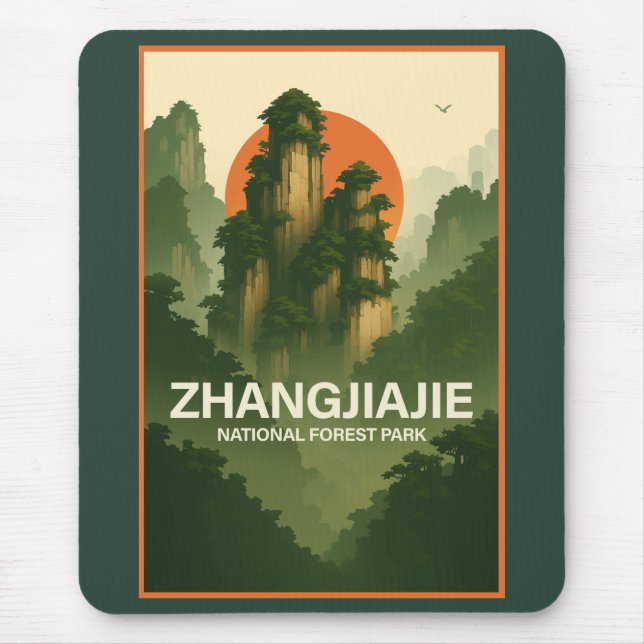 Mousepad Parque Florestal Nacional Zhangjiajie (Frente)