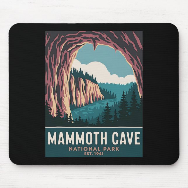Mousepad Parque Nacional da Caverna Mamute Acampamento Vint (Frente)