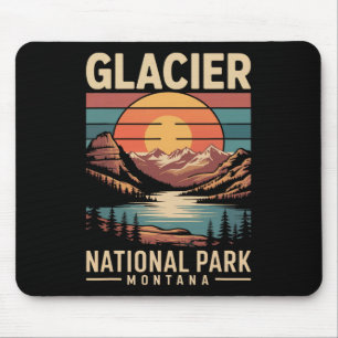 Mousepad Parque Nacional da Geleira Urso Vintage Montana Ca