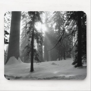 Mousepad Parque Nacional da Neve de inverno em Kings Canyon