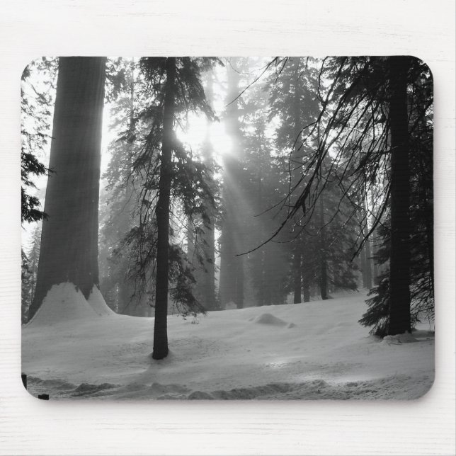 Mousepad Parque Nacional da Neve de inverno em Kings Canyon (Frente)