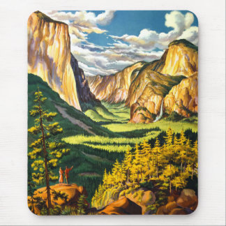 Mousepad Parque Nacional de Yosemite Arte de Viagem na Cali