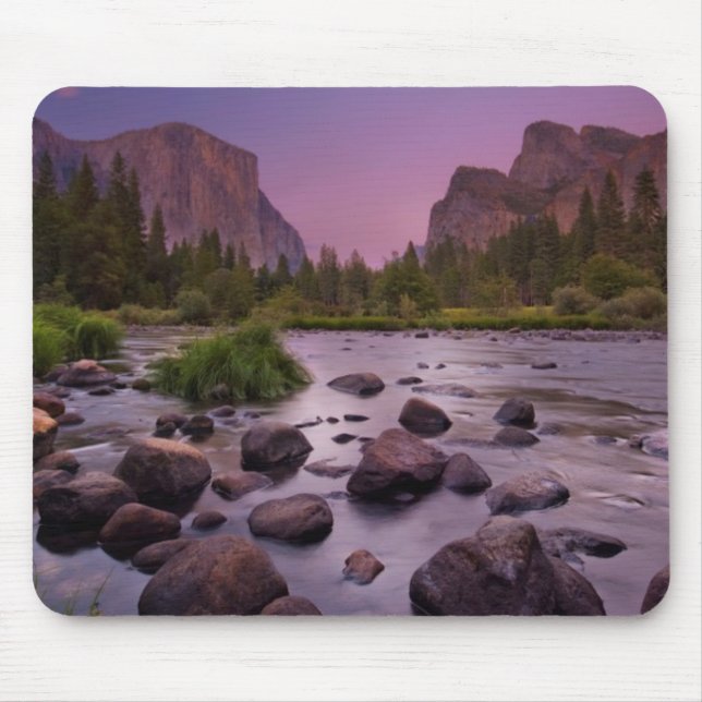 Mousepad Parque nacional de Yosemite no crepúsculo (Frente)