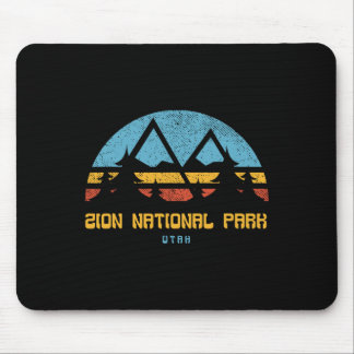 Mousepad Parque Nacional de Zion Utah Presente Retro Vintag