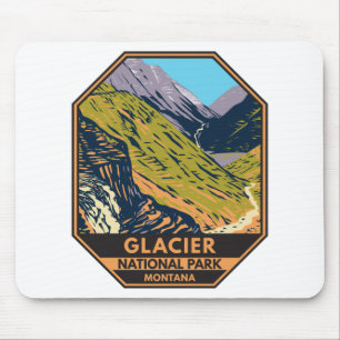 Mousepad Parque Nacional do Glacier indo para a estrada do