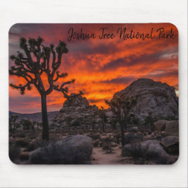 Mousepad Parque Nacional do Joshua Tree Red Sunset