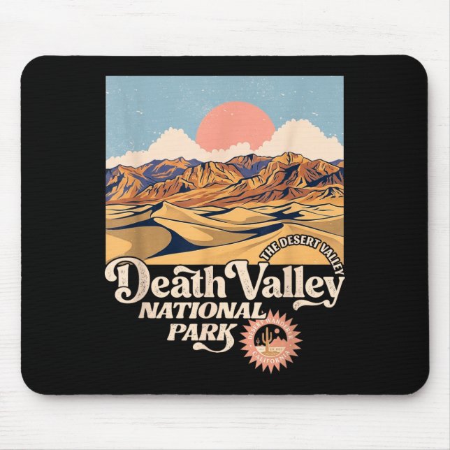 Mousepad Parque nacional do vale da morte deserto da Califó (Frente)