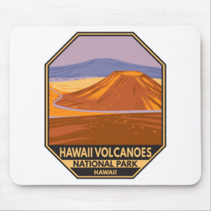 Mousepad Parque Nacional dos Vulcões Hawaii Mauna Kea Vint