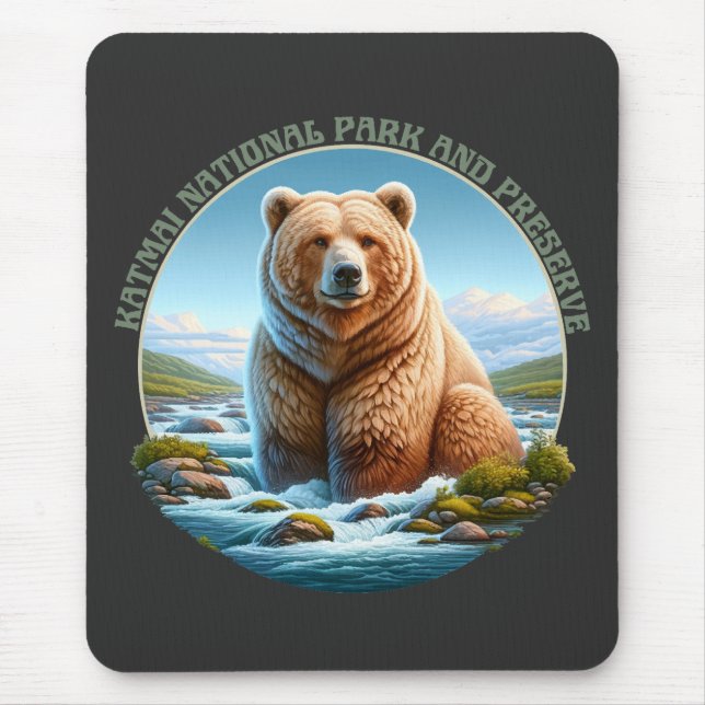 Mousepad Parque Nacional e Reserva de Katmai (Frente)