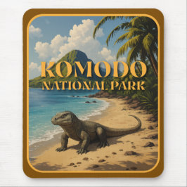 Mousepad Parque Nacional Komodo Indonésia