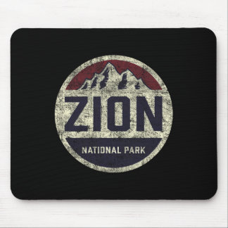 Mousepad Parque Nacional Retro Zion Utah Montanha Mulheres