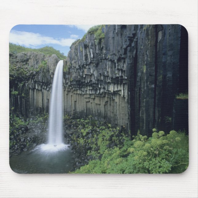 Mousepad Parque Nacional Skaftafell, cascata Svartifoss, (Frente)