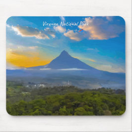 Mousepad Parque Nacional Virunga, RD Congo - Vulcão