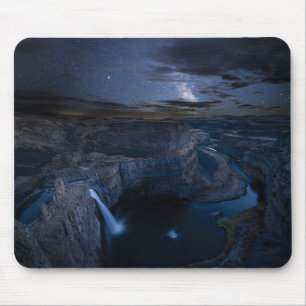 Mousepad Parque Palouse Falls e Via Láctea   Estado de Wash