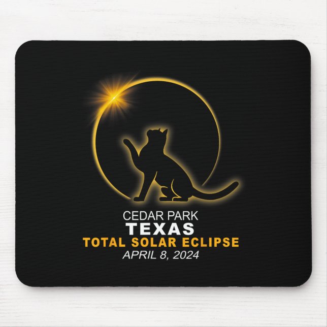 Mousepad Parque Total Eclipse Solar Abr 8 2024 (Frente)