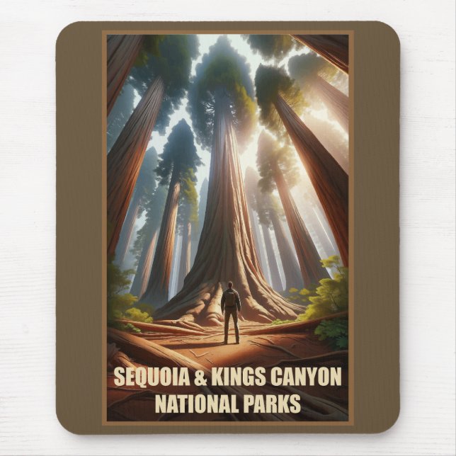 Mousepad Parques Nacionais do Sequoia & Kings Canyon (Frente)