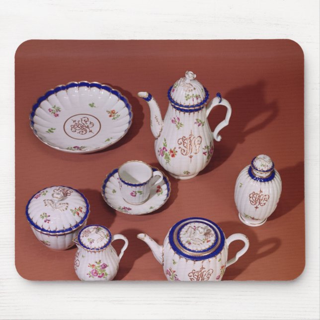 Mousepad Parte de um serviço de chá monogrammed de (Frente)