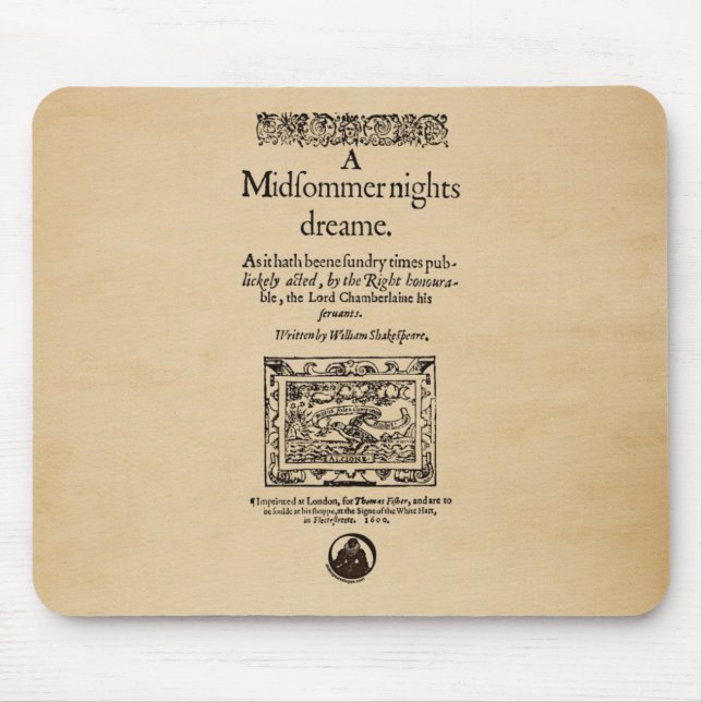 Mousepad Parte dianteira a um in-quarto ideal das noites de (Frente)