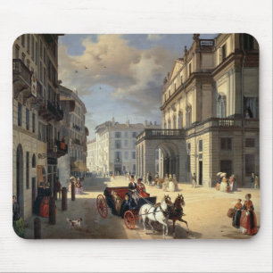 Mousepad Parte dianteira do teatro do La Scala, 1852