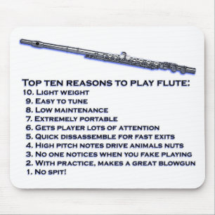 Mousepad Parte superior 10 da flauta