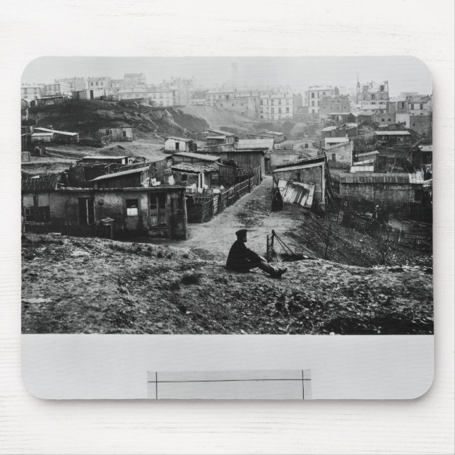 Mousepad Parte superior da rua Champlain Paris, 1858-78 (Frente)