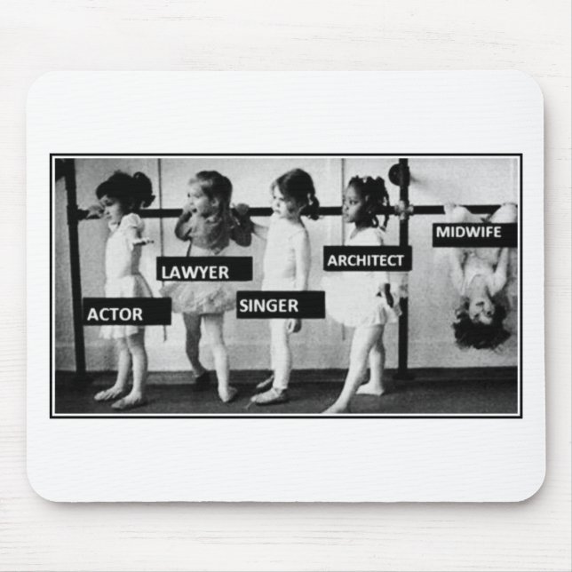 Mousepad parteiras são diferentes (Frente)