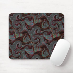 Mousepad Partes espirais esculpidas e traçados brilhantes d