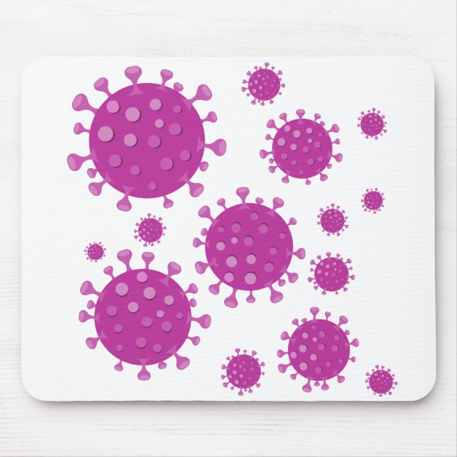 Mousepad Partícula Viral Roxa (Frente)