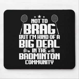 Mousepad Partida de Badminton Petisco Grande Negócio Jogado