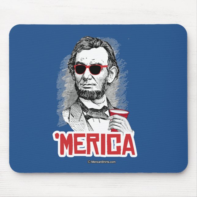 Mousepad Partido de Abraham Lincoln 'Merican (Frente)