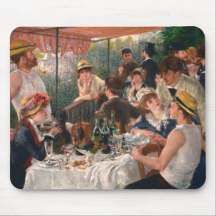 Mousepad Partido do Barco Luncheon - Pintura de Renoir